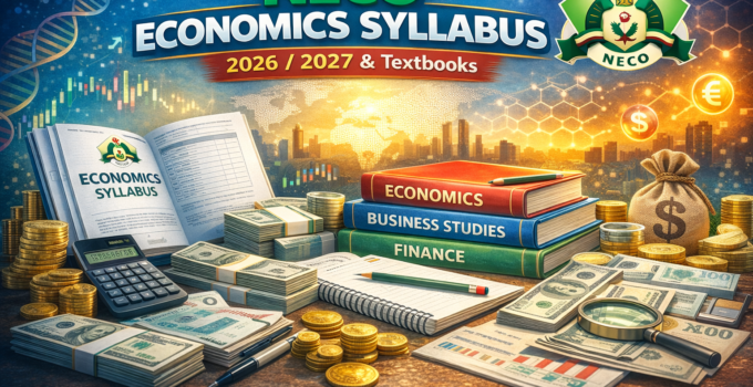 NECO Geography Syllabus 2026/2027 & Textbooks