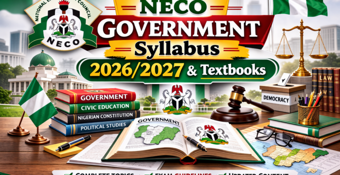 NECO Music Syllabus 2026/2027 & Textbooks