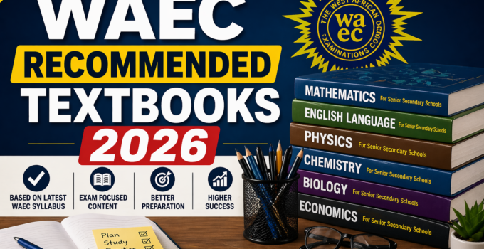 WAEC Recommended Textbooks 2026/2027 For All Subjects
